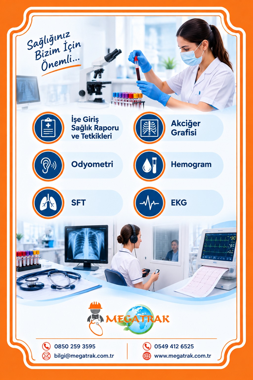 Megatrak İşe Giriş Laboratuvar Hizmetleri